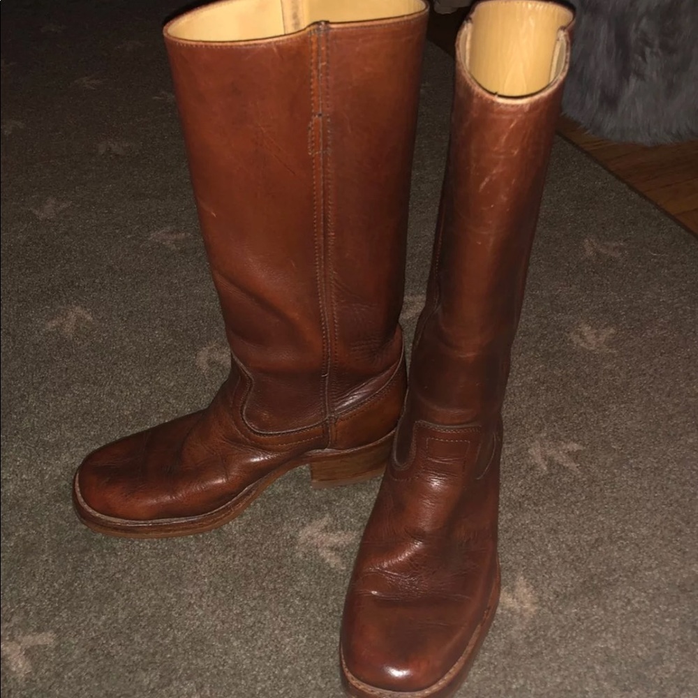 Size 8 Rodeo style boots- just cleaned! ✅ Trade ✅